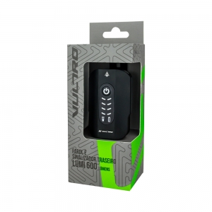 Farol Bike Vultro Lumi 600 LLúmens com Luz Traseira